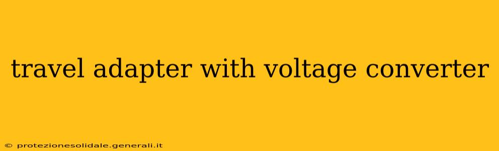 travel adapter with voltage converter