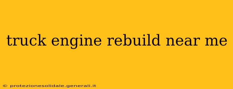 truck engine rebuild near me