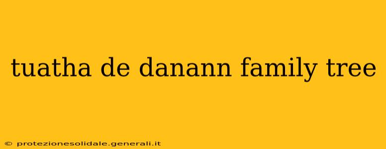 tuatha de danann family tree