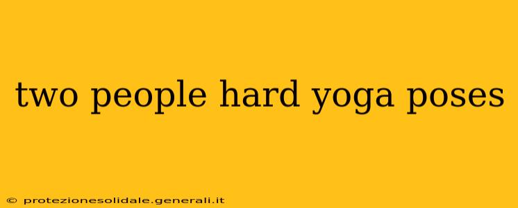 two people hard yoga poses
