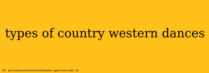types of country western dances