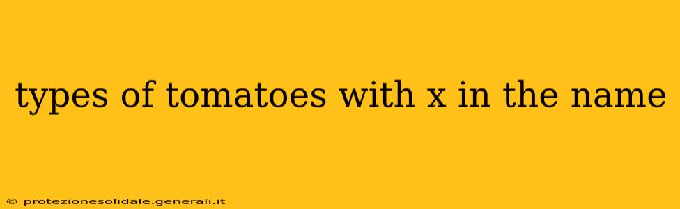 types of tomatoes with x in the name