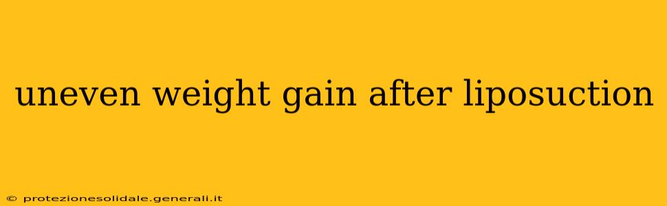 uneven weight gain after liposuction