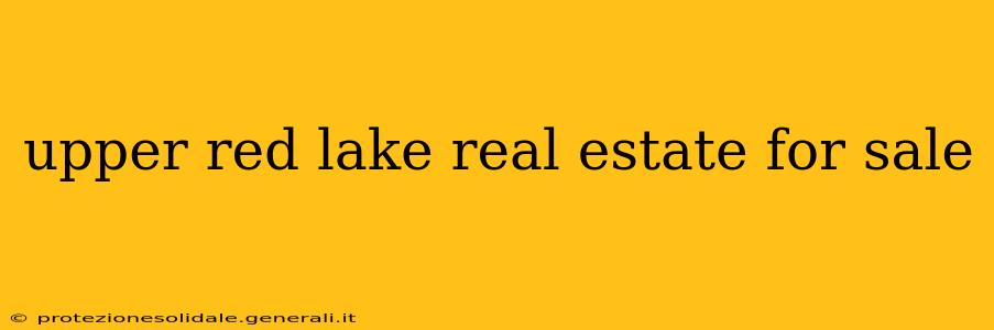 upper red lake real estate for sale