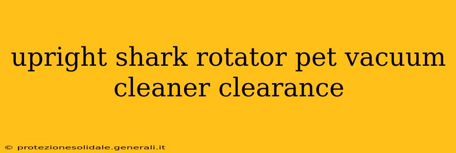 upright shark rotator pet vacuum cleaner clearance