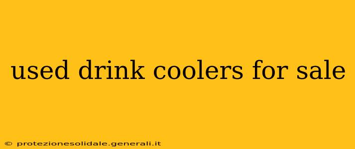 used drink coolers for sale