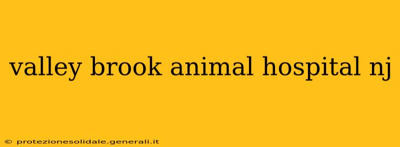 valley brook animal hospital nj