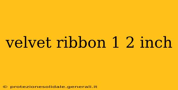 velvet ribbon 1 2 inch