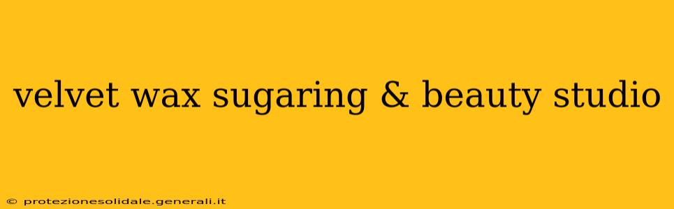 velvet wax sugaring & beauty studio