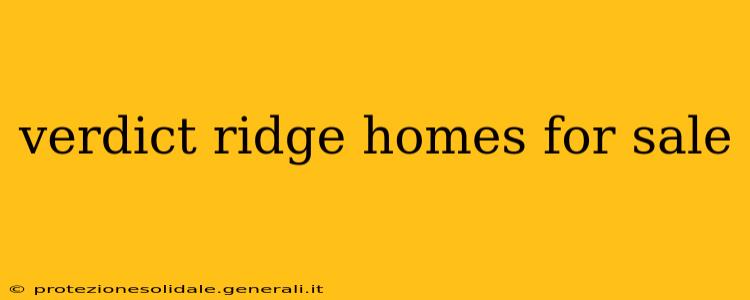 verdict ridge homes for sale