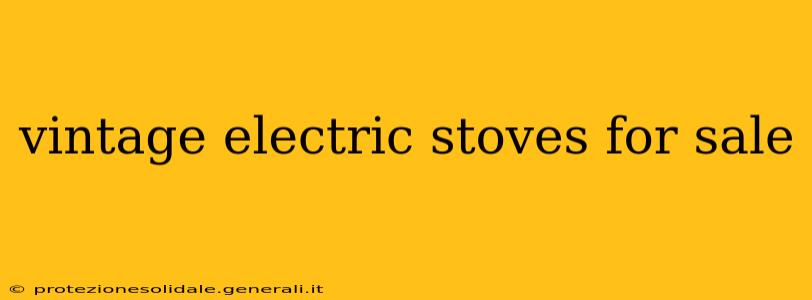 vintage electric stoves for sale