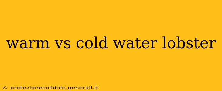 warm vs cold water lobster