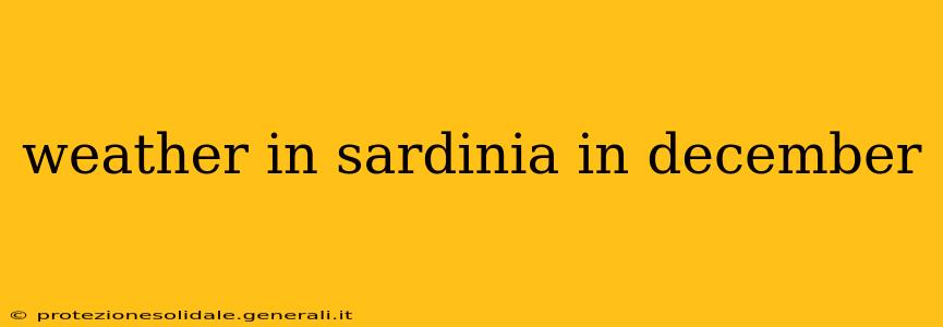 weather in sardinia in december