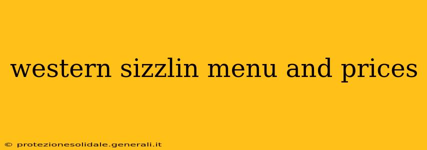 western sizzlin menu and prices