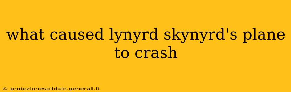 what caused lynyrd skynyrd's plane to crash