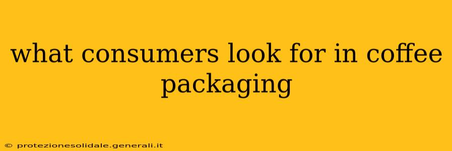 what consumers look for in coffee packaging