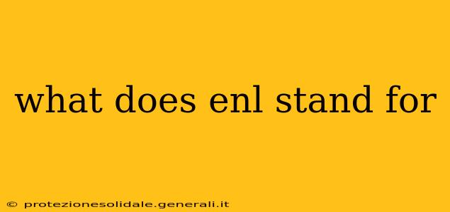 what does enl stand for