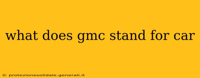 what does gmc stand for car