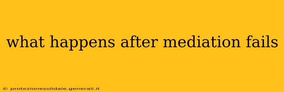 what happens after mediation fails