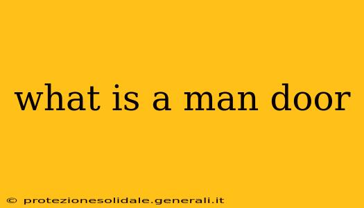 what is a man door