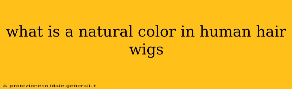 what is a natural color in human hair wigs