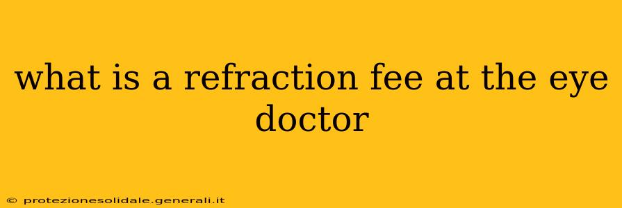 what is a refraction fee at the eye doctor