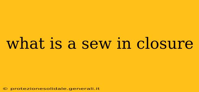 what is a sew in closure