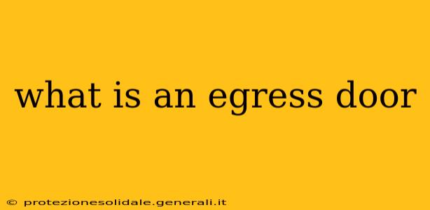 what is an egress door