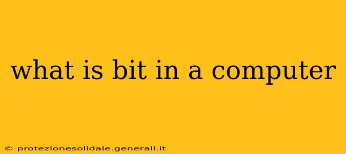 what is bit in a computer