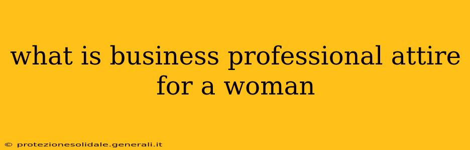 what is business professional attire for a woman