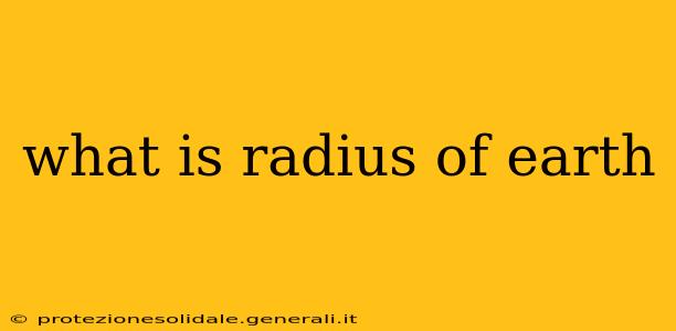 what is radius of earth