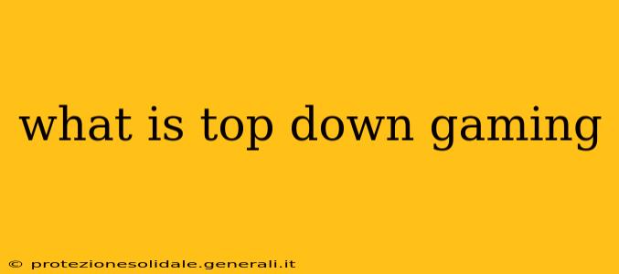 what is top down gaming