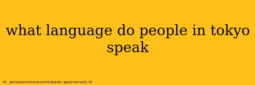 what language do people in tokyo speak