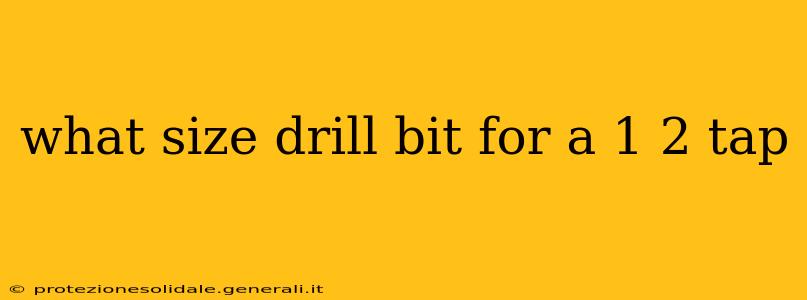 what size drill bit for a 1 2 tap