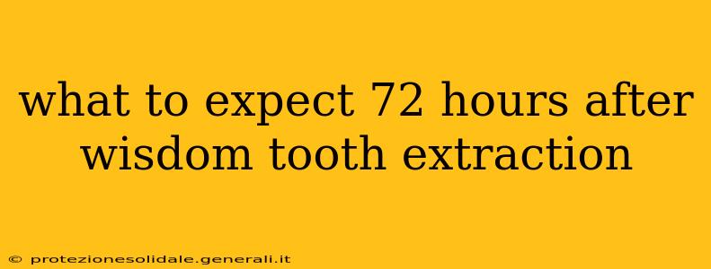 what to expect 72 hours after wisdom tooth extraction