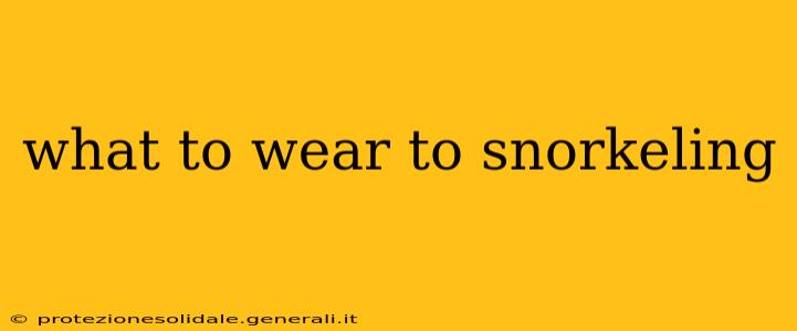 what to wear to snorkeling