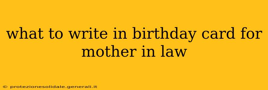 what to write in birthday card for mother in law