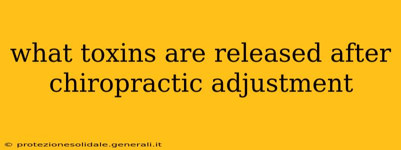 what toxins are released after chiropractic adjustment