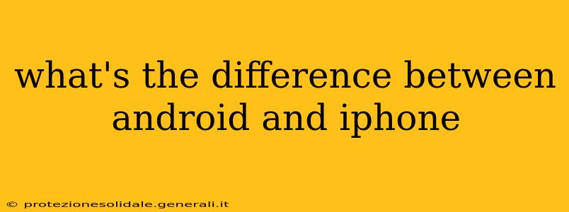 what's the difference between android and iphone