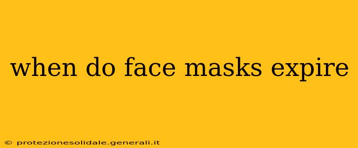 when do face masks expire