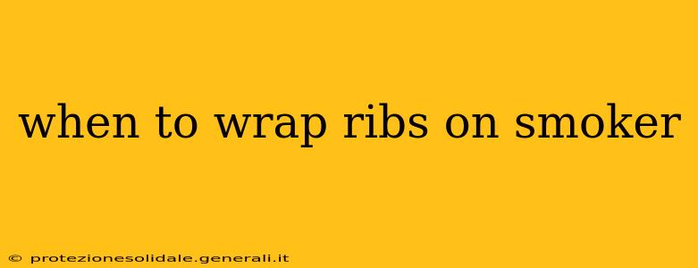 when to wrap ribs on smoker