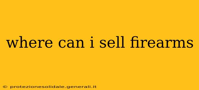 where can i sell firearms