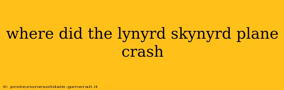 where did the lynyrd skynyrd plane crash