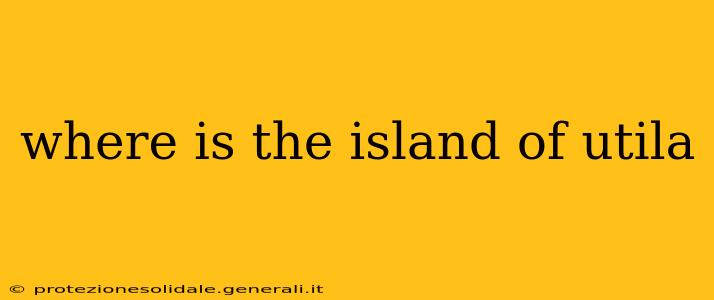 where is the island of utila