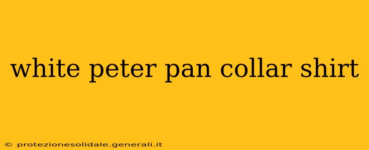 white peter pan collar shirt