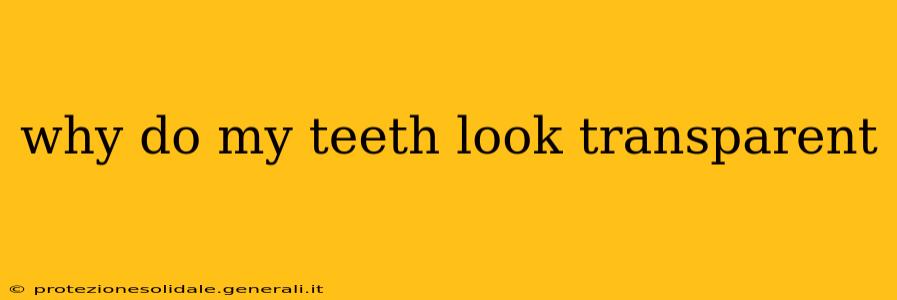 why do my teeth look transparent