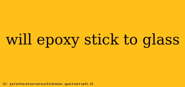 will epoxy stick to glass