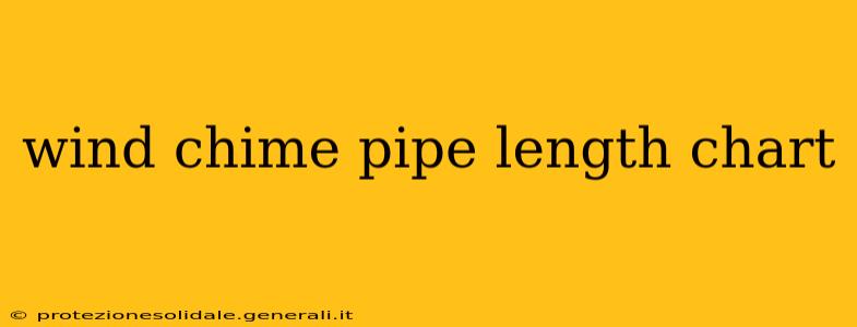 wind chime pipe length chart