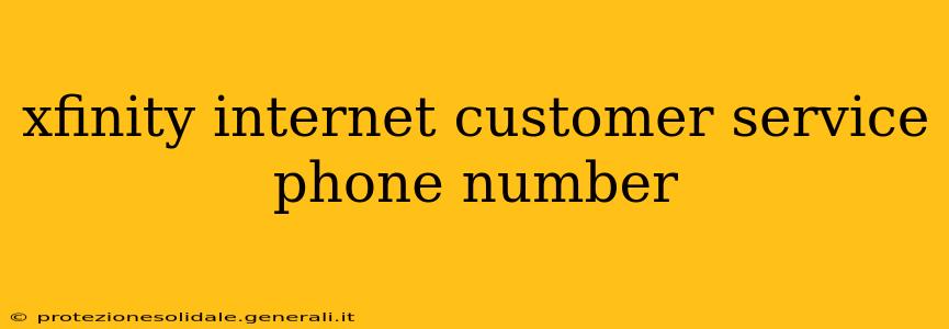 xfinity internet customer service phone number
